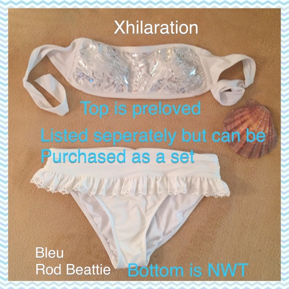 BLEU ROD BEATTIE Sarong Eyelet Swimsuit Bottom - Picture 7 of 8